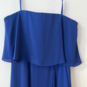 BCBGMAXAZRIA blue maxi dress